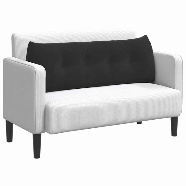 vidaXL Atpakaļ spilvens Melna 140 x 24 x 50 cm Samts