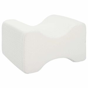 vidaXL Knee Pillow Balts Atmiņas putas un poliesters 26 x 21,5 x 15 cm