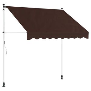 vidaXL Rokas izvelkama markīze Brūna 100 cm