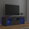 vidaXL TV galdiņ&scaron; ar LED lampiņām, 120x35x40 cm, pelēks