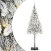 vidaXL Ziemassvētku eglīte su 300 LED Balts 210 cm PE un tērauds