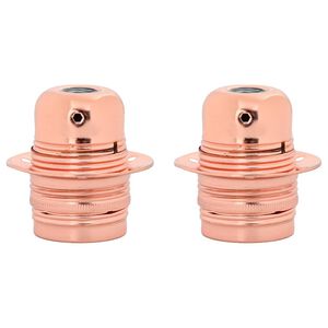 vidaXL Lampu turētāji 2 gab Rose Gold E27