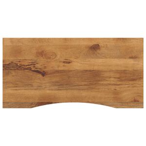 vidaXL galda virsma ar izliekumu, 140x50x2,5 cm, mango masīvkoks