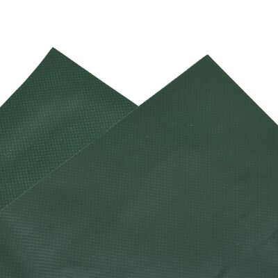 vidaXL brezenta pārklājs, zaļš, 5x8 m, 650 g/m²