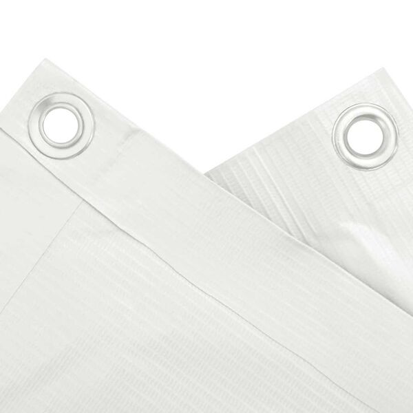 vidaXL balkona aizslietnis, PVC, 300x120 cm, balts