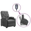 vidaXL atpūtas krēsls, paceļams, gai&scaron;i pelēks audums