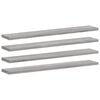 vidaXL sienas plaukti, 4 gab., pelēki, 60x10x1,5 cm, inženierijas koks