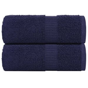 vidaXL dvieļi FROGN, 2 gab., tum&scaron;i zili, 30x30 cm, 360 g/m&sup2;