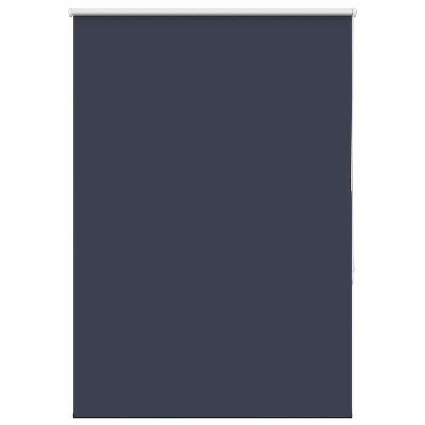 vidaXL Rullo žalūzija tum&scaron;i zils 115x150 cm auduma platums 110,7 cm
