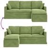 vidaXL Dīvāns Gai&scaron;i zaļa 198 x 134 x 80 cm Samts
