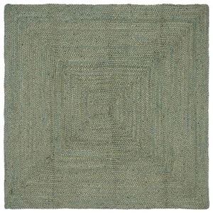 vidaXL Teritorijas paklāji Taisnstūra Olīvu zaļ&scaron; 160 x 160 cm Džuta