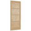 vidaXL Iek&scaron;telpu durvis 86 x 211 cm Saplāksnis Dabiska