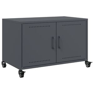 vidaXL TV skapītis, pelēks, 68x39x43,5 cm, tērauds