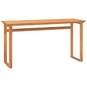 vidaXL rakstāmgalds, 120x45x75 cm, masīvs tīkkoks
