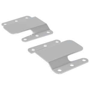 vidaXL Iegultā montāžas kron&scaron;teins 2 pcs Sudraba 75 x 66 x 1,4 mm