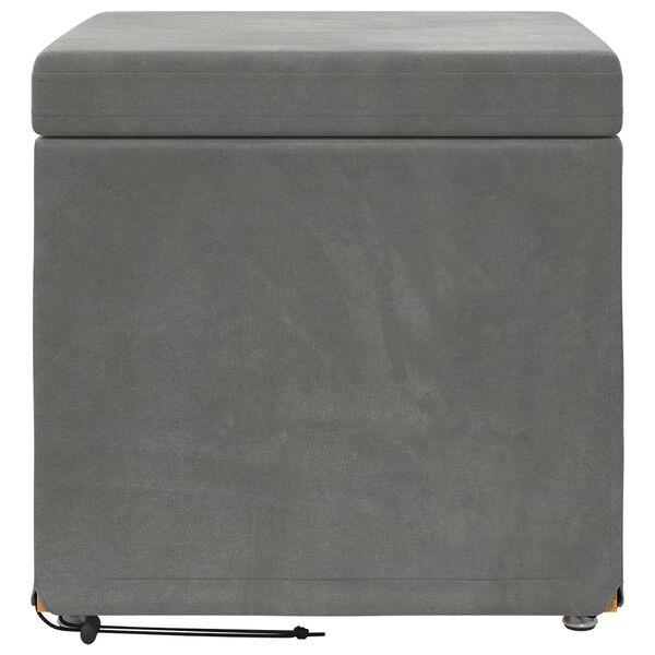 vidaXL Krēsls Tum&scaron;i pelēks 41 x 41 x 40 cm Sams un inženierijas koks