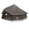 vidaXL Tipi telts ar jumtu Brūna pelēka 600 x 600 x 350 cm