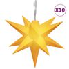 vidaXL Ziemassvētku lampiņa, 10 LED, dzeltena, 10 cm