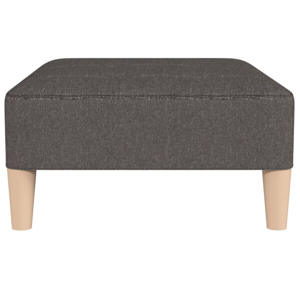 vidaXL kājsoliņ&scaron;, tum&scaron;i pelēks, 78x56x32 cm, audums