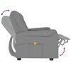 vidaXL divvietīgs masāžas krēsls ar glāžu turētāju, pelēks