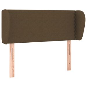 vidaXL galvgalis ar malām, 103x23x78/88 cm, tum&scaron;i brūns audums