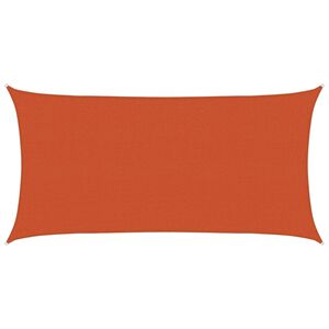 vidaXL Saulessargs 2,5 x 6 m HDPE Taisnstūra Oranža