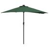 vidaXL Dārza parasols Zaļa 294 x 150 x 223 cm Poliesters un tērauds