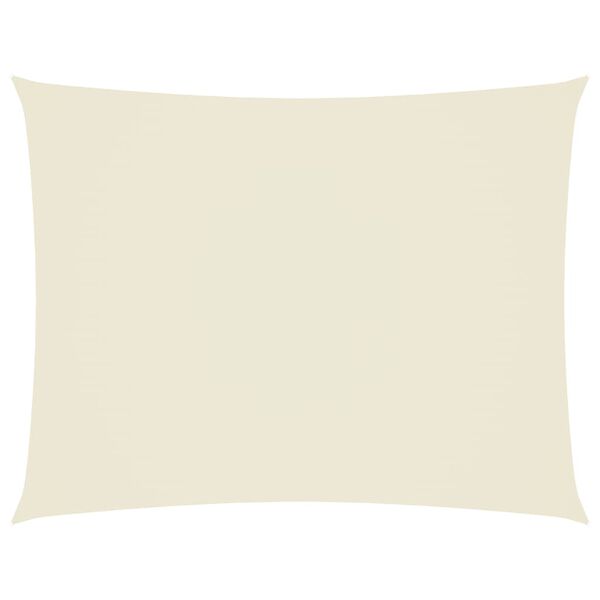 vidaXL saulessargs, 4x6m, taisnstūra forma, krēmkrāsas oksforda audums