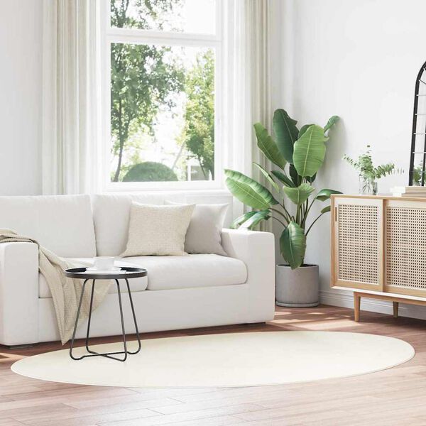 vidaXL Teritorijas paklāji HUARTE Krēmkrāsa 140 x 200 cm Poliesters