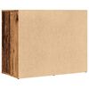 vidaXL ģērbtuves skapis Old Wood 80x40x65 cm Engineered Wood