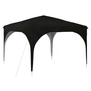 vidaXL Pop-up svinību teltis 290 x 290 x 245 cm Melns