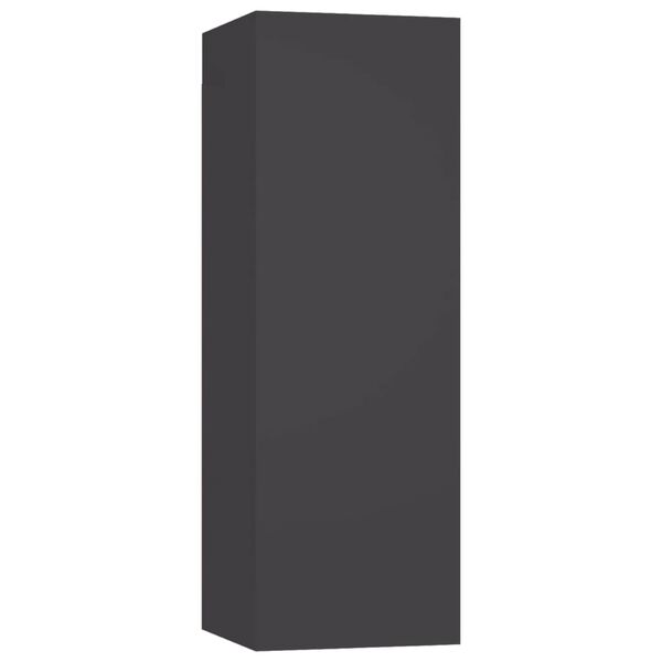 vidaXL 5-daļīgs TV skapī&scaron;u komplekts, pelēks, inženierijas koks