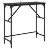 vidaXL Konsoles galds Melns ozolkoks 75 x 32 x 75 cm Inženierijas koks