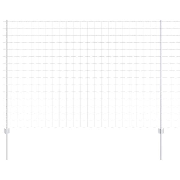 vidaXL Žogs ar stabu Sudraba 1,6 x 10 m Tērauds