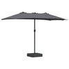 vidaXL Dārza parasols Antracīts 385 x 209 x 244 cm Poliesters