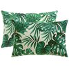 vidaXL Spilvenu pārvalks 2 pcs HEERLEN Lapu raksts 50 x 80 cm