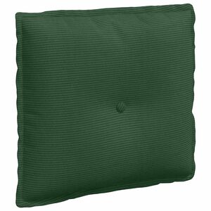 vidaXL Atpakaļ spilvens Džungļu zaļa 50 x 45 cm Korduroja audums