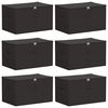 vidaXL Uzglabā&scaron;anas kaste 6 pcs Antracīta 60 x 43 x 35 cm