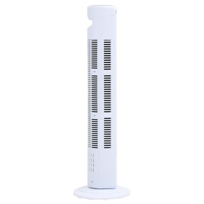 vidaXL torņa ventilators, tālvadības pults, taimeris, Φ24x80 cm, balts