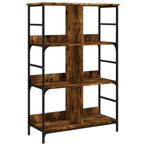 vidaXL grāmatplaukts, ozolkoka, 78,5x33x117,5 cm, inženierijas koks