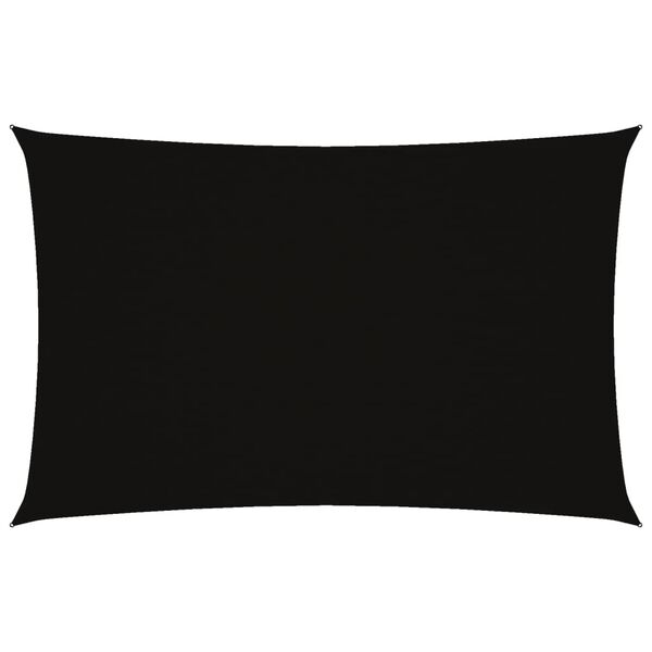 vidaXL saulessargs, taisnstūra, 4x7 m, melns oksforda audums