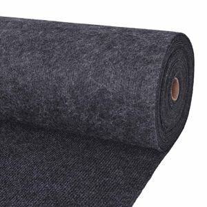vidaXL Paklājs Antracīta 1,2 x 20 m Poliesters
