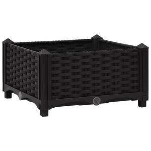 vidaXL puķu kaste, 40x40x23 cm, polipropilēns