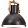 vidaXL griestu lampa, industriāls dizains, melna, 25 W, 30 cm, E27