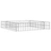 vidaXL gabions, augstā puķu kaste, cinkots tērauds, 100x100x20 cm