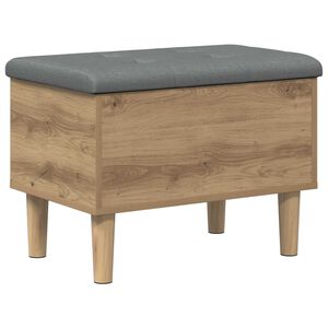 vidaXL Uzglabā&scaron;anas sols ar spilvenu Artisan Ozols 62 x 42 x 46 cm