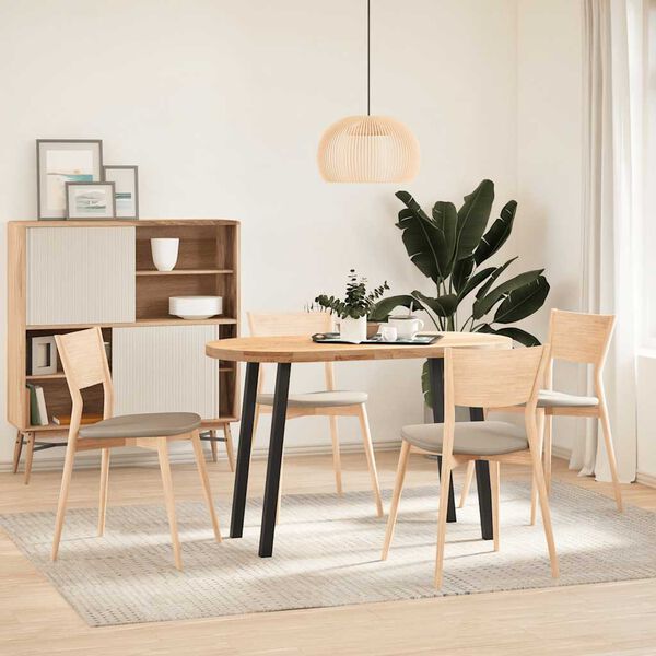 vidaXL konsoles galda kājas, 4 gab., melnas, 72 cm, tērauds