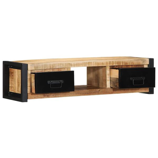 vidaXL TV skapis 100x30x25 cm Masīv Rough Wood Mango