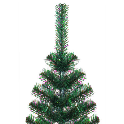 vidaXL mākslīgā Ziemassvētku egle, zaigojoši zaru gali, zaļa, 150 cm