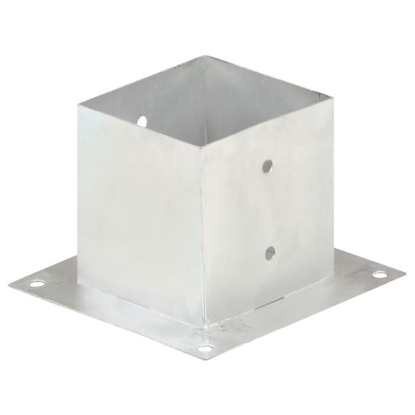 vidaXL stabu pamatnes, 4 gab., cinkots metāls, 141 mm